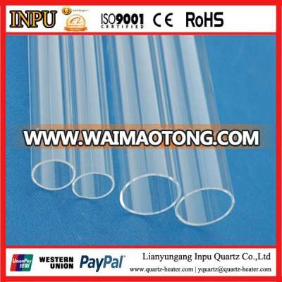 Large diameter quartz glass tube ,quartz tube reactor,quartz test tube