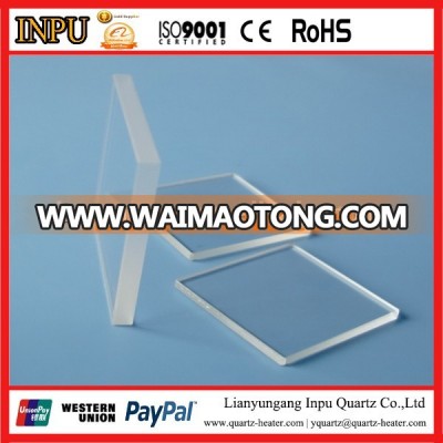 transparent uv quartz glass plate