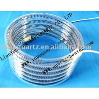 Clear Quartz coil heating tube /Transparent Quartz heater Coils /Quartz helix tube with GE214 material