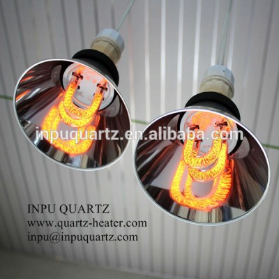 Carbon fiber infrared bulb lamp for warming and physiotherapy